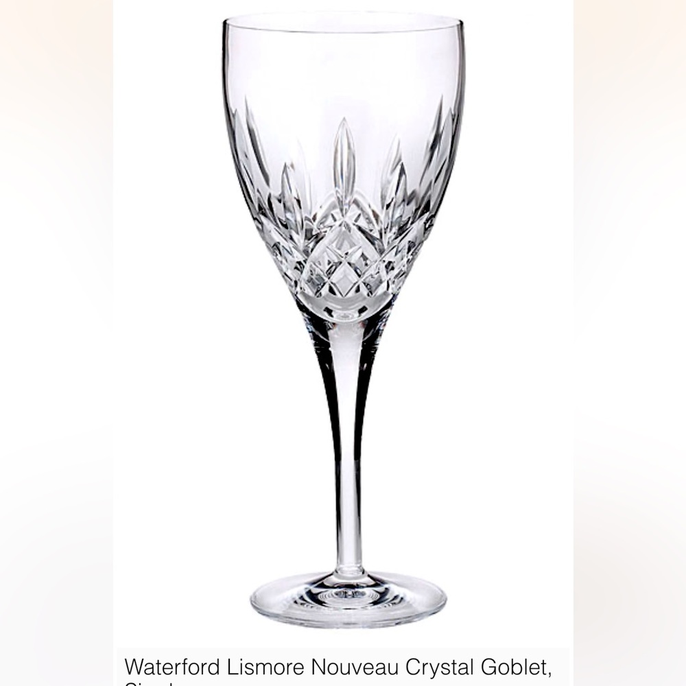 Waterford Crystal Nouveau Crystal Goblet.  Set of 2.